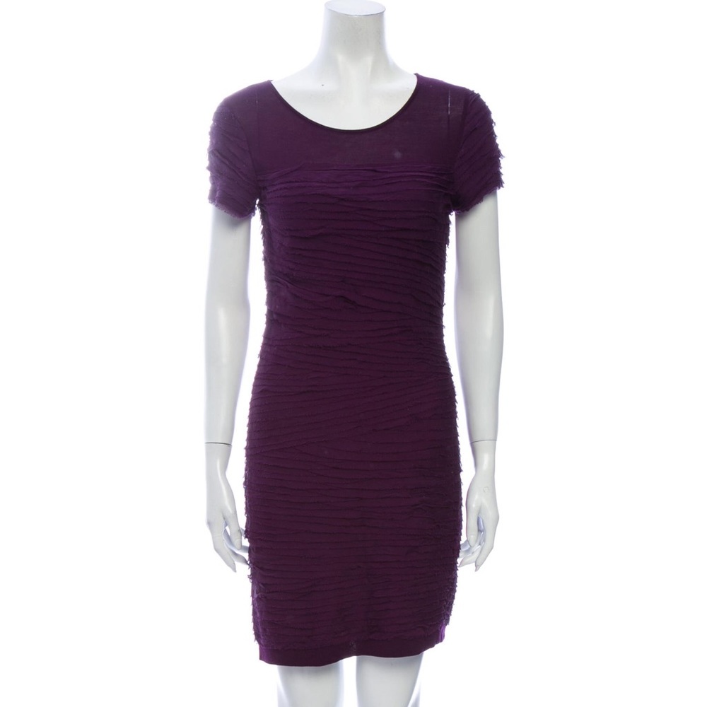 DVF purple mini dress
